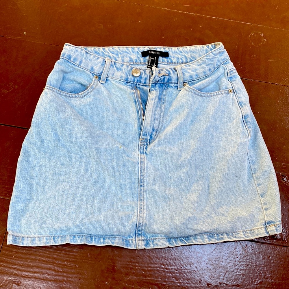 Light wash Jean skirt